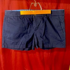 navy canvas shorts